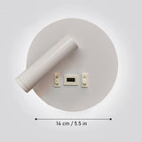 Rotatable USB White Wall Lamp