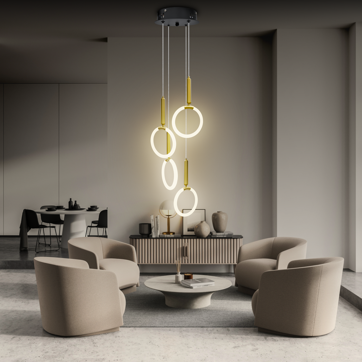 Buy Granville LED Smart Voice Assist Chandelier- Smartway Lighting ...