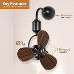 Celesto Smart Voice Assist Fan Chandelier