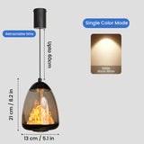 Fira Black Glass Pendant Light