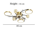 Uranus LED Smart Voice Assist Fan Chandelier - Smartway Lighting