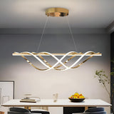 Skylar Gold Modern LED Linear Chandelier