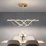 Skylar Gold Modern LED Linear Chandelier