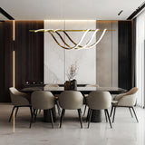 Skylar Gold Modern LED Linear Chandelier