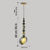 Spire Black LED Pendant Lamp