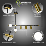 Spirit Black LED Smart Voice Assist Chandelier