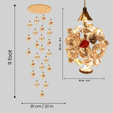 Spring LED Double Height Modern Chandelier