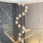 Spring LED Double Height Chandelier