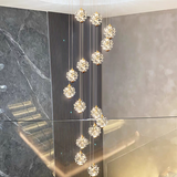 Spring LED Double Height Chandelier
