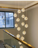 Spring LED Double Height Chandelier