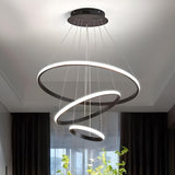 Three Rings LED Smart Voice Assist Chandelier