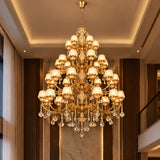 Luxoria Double Height Crystal Chandelier