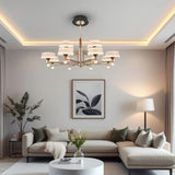 Xenia Black Modern LED Chandelier