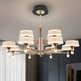 Xenia Black Modern LED Chandelier