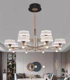 Xenia Black Modern LED Chandelier