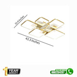 Zest Gold Smart Voice Assist LED Chandelier