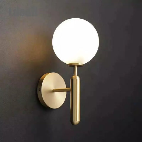 Single Glass Ball Wall Sconces - Smartway Lighting
