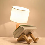 Scholar Brown Wooden Table Lamp - Smartway Lighting