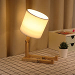 Scholar Brown Wooden Table Lamp - Smartway Lighting