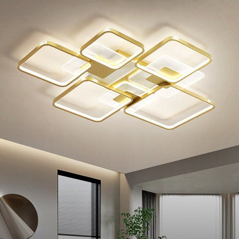 Zest Gold LED Smart Voice Assist Chandelier - Smartway Lighting 