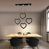 Four Heart Crystal  Voice Assist Chandelier - Smartway Lighting