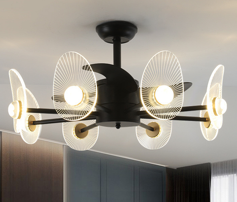 Brisa LED Smart Voice Assist Fan Chandelier - Smartway Lighting