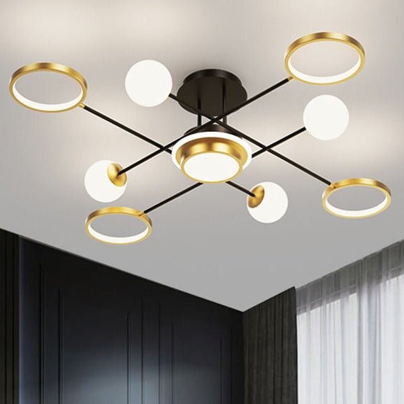 Fantasy Black LED Smart Voice Assist Chandelier