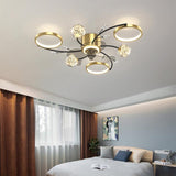 Peli LED Smart Voice Assist Fan Chandelier - Smartway Lighting