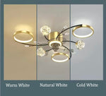 Uranus LED Smart Voice Assist Fan Chandelier - Smartway Lighting