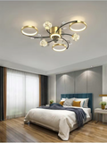 Peli LED Smart Voice Assist Fan Chandelier - Smartway Lighting