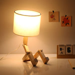 Scholar Brown Wooden Table Lamp - Smartway Lighting