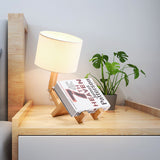 Scholar Brown Wooden Table Lamp - Smartway Lighting