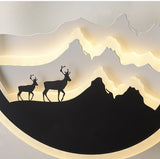 3d Mountain Deer Wall Light - Smartway Lighting