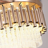 Aureate Gold Crystal LED Smart Voice Assist Fan Chandelier - Smartway Lighting