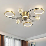 Uranus LED Smart Voice Assist Fan Chandelier - Smartway Lighting