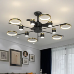 Peli LED Smart Voice Assist Fan Chandelier - Smartway Lighting